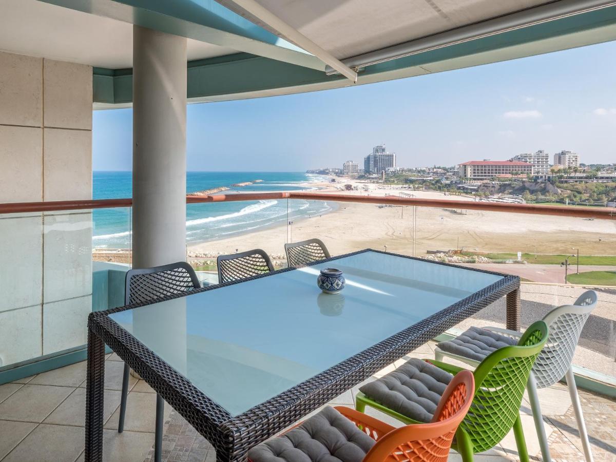 Front Of Beach Next Ritz Hotel - 3 Bedroom& 3 Bathroom Herzliya Exterior foto